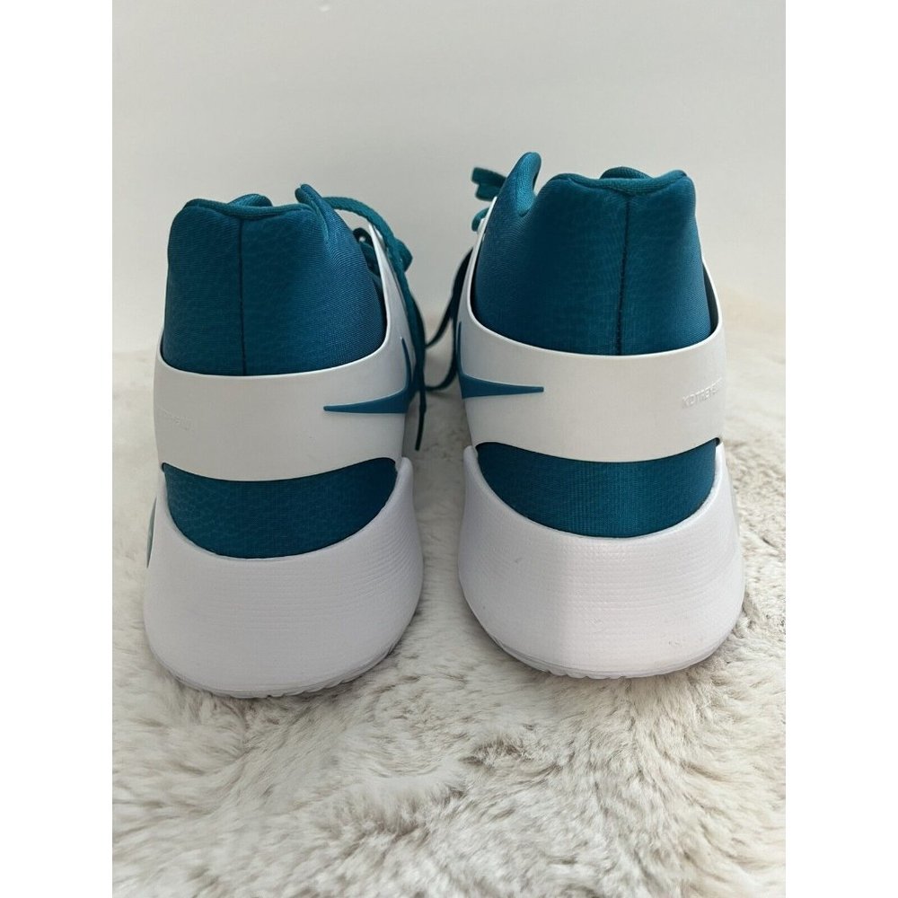 NEW Nike KD Trey 5 IV Mens Basketball Shoes 17 Teal Blue /White MSRP$100 - Picture 5 of 8
